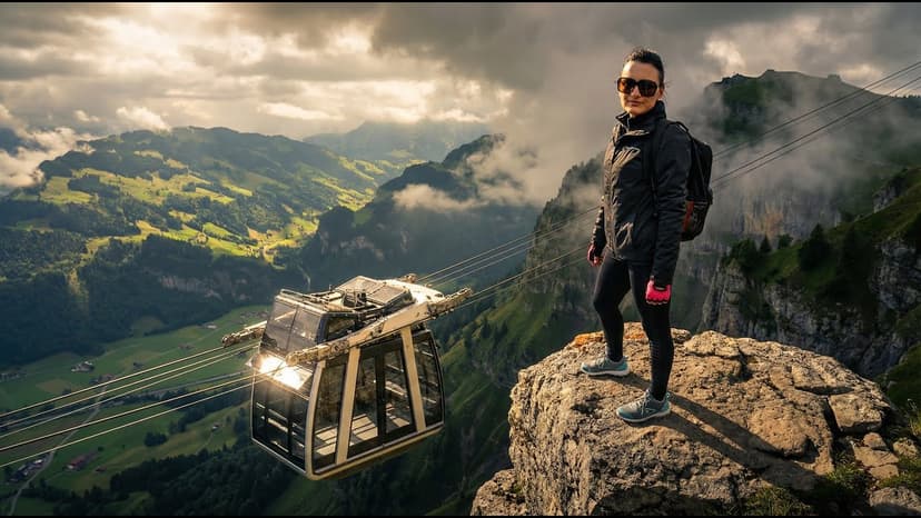CabriO Stanserhorn 🇨🇭 Schweizer Seilbahn | 2025 | DJI | 4K