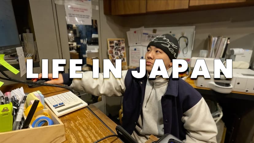 Tokyo Night Shift 9:30pm–7:30am| Hostel Work, Late-night Food, Quiet Tokyo 🇯🇵 | Japanese Man's life